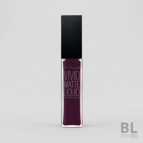 Labial Vivid Mate Liquid Morado Oscuro - Maybelline