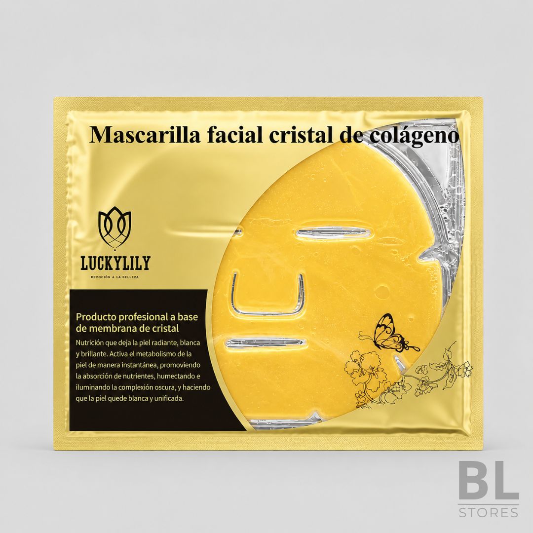 LuckyLily Mascarilla Facial Cristal de Colágeno Dorada es una mascarilla facial en formato gel tipo cristal, diseñada para complementar la rutina de skincare con una sensación de hidratación, frescura y suavidad en la piel. Su presentación individual en envase dorado entrega una experiencia práctica y cómoda, ideal para usar en casa, antes de un evento, después de una jornada intensa o cuando buscas darle al rostro un aspecto más descansado y luminoso. Gracias a su propuesta con colágeno y membrana de cristal, es una excelente alternativa para quienes buscan mascarilla facial hidratante, mascarilla de colágeno, cuidado facial, skincare coreano o tratamiento facial en Chile. Encuentra la LuckyLily Mascarilla Facial Cristal de Colágeno Dorada en BL Stores, tu tienda online para comprar cosméticos, mascarillas faciales y productos de belleza de forma simple, segura y confiable.