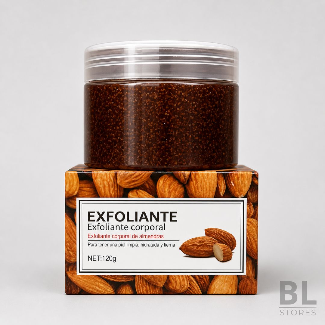 Exfoliante Corporal Almendras Lucky Lily es un producto cosmético diseñado para ayudar a limpiar y renovar la piel mediante una exfoliación corporal práctica y agradable. Su textura granulada contribuye a remover impurezas y células muertas, dejando la piel con una sensación más suave, fresca y preparada para la hidratación. Ideal para usar en la rutina de cuidado personal, antes de aplicar cremas corporales o cuando buscas una piel más lisa y limpia. Su formato ofrece buena duración para uso frecuente en casa, y su aroma a frambuesa entrega una experiencia sensorial dulce y frutal. Encuentra este exfoliante corporal de almendra, scrub para cuerpo y producto de cuidado de la piel en BL Stores, tu tienda online en Chile para comprar productos de belleza y cuidado personal de forma fácil y confiable.