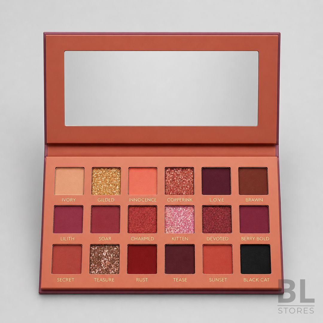 Paleta de Sombras 18 Colores Luckylily Sparkling Nude