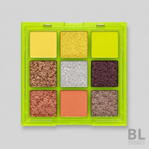 Paleta de Sombras 9 Colores Neón Verde - LuckyLily