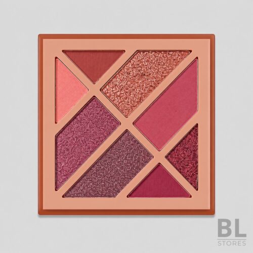 Paleta de Sombras Geométrica Rose Glam Mate y Shimmer - LuckyLily