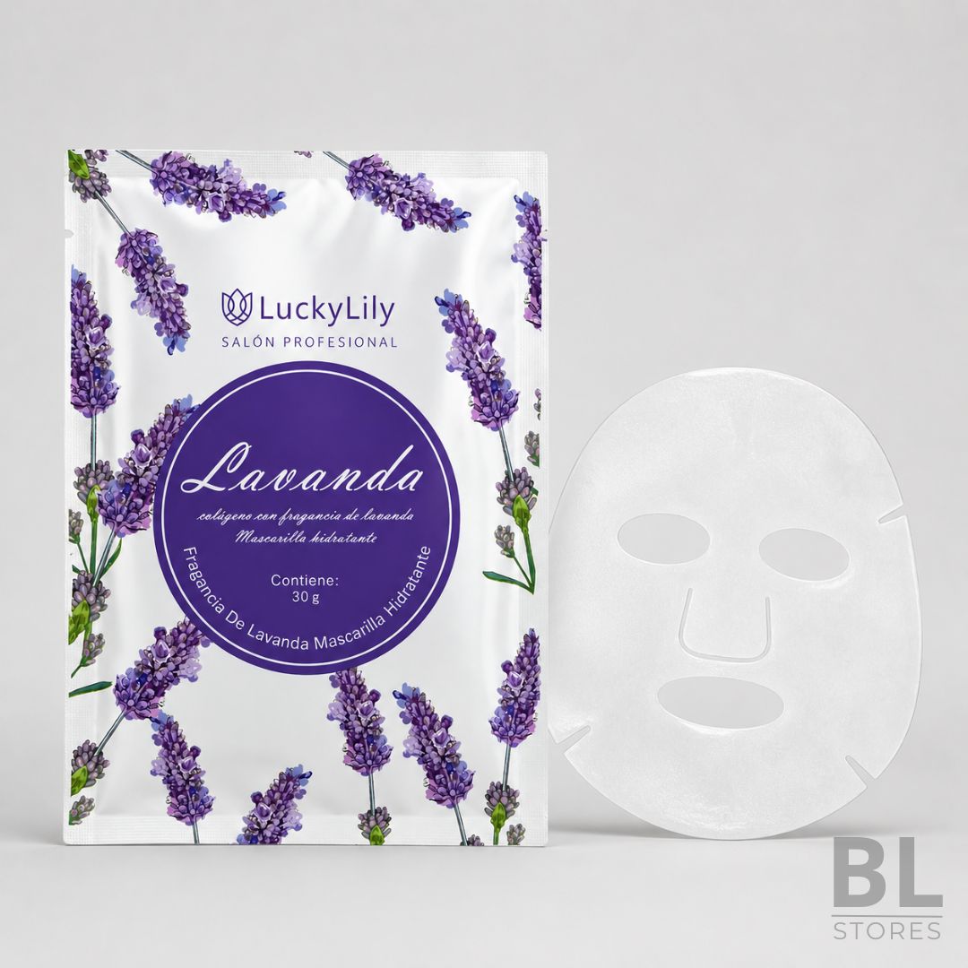 Lucky Lily Lavanda Mascarilla Hidratante 30 g es una mascarilla facial individual con colágeno y fragancia de lavanda, ideal para complementar tu rutina de skincare con una sensación de frescura, suavidad e hidratación en la piel. Su formato de 30 g es práctico para usar en casa, antes de una ocasión especial, después de un día intenso o cuando quieres darle a tu rostro un momento de cuidado y relajo. Su presentación con diseño de lavanda transmite una experiencia delicada y sensorial, perfecta para quienes buscan una mascarilla facial hidratante, mascarilla de lavanda, skincare con colágeno o productos de cuidado facial en Chile. Encuentra la Lucky Lily Lavanda Mascarilla Hidratante 30 g en BL Stores, tu tienda online para comprar cosméticos, mascarillas faciales y productos de belleza de forma simple, segura y confiable.