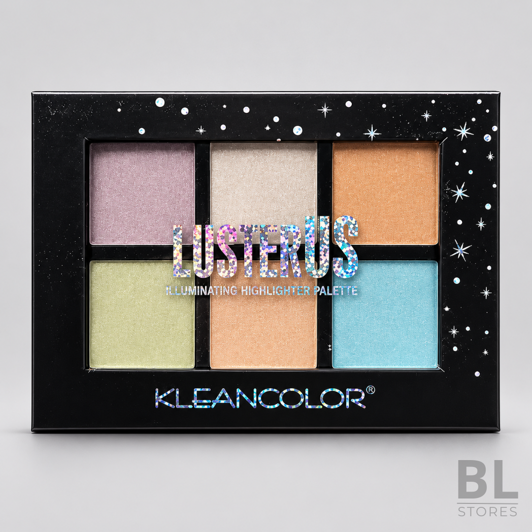 Paleta de Iluminadores Kleancolor Lusterus 6 Tonos