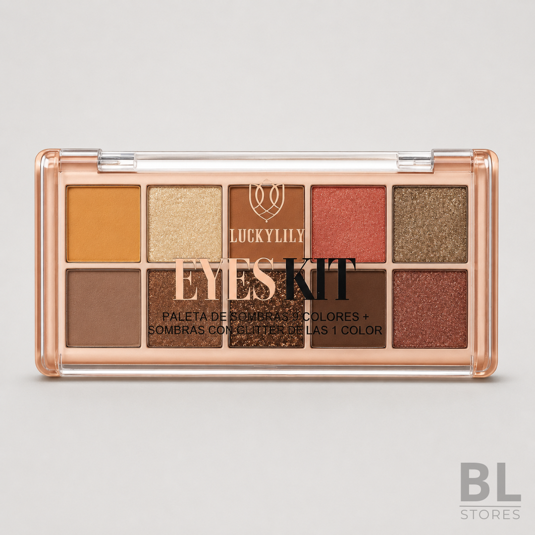 Paleta de Sombras 10 colores Eyes Kit Earth Luckylily