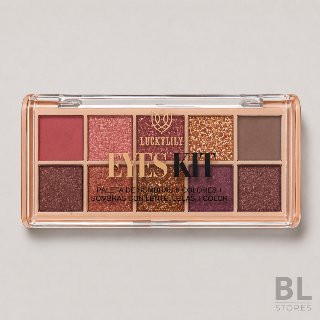 Paleta de Sombras 10 colores Eyes Kit Glow Luckylily