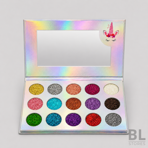 Paleta de Glitter 15 colores Unicorn Dream Silver - Mocallure