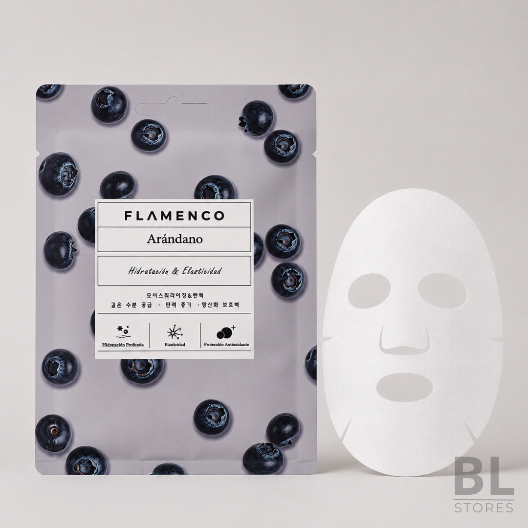 Mascarilla Facial Hidratación y Elasticidad de Arándano Flamenco