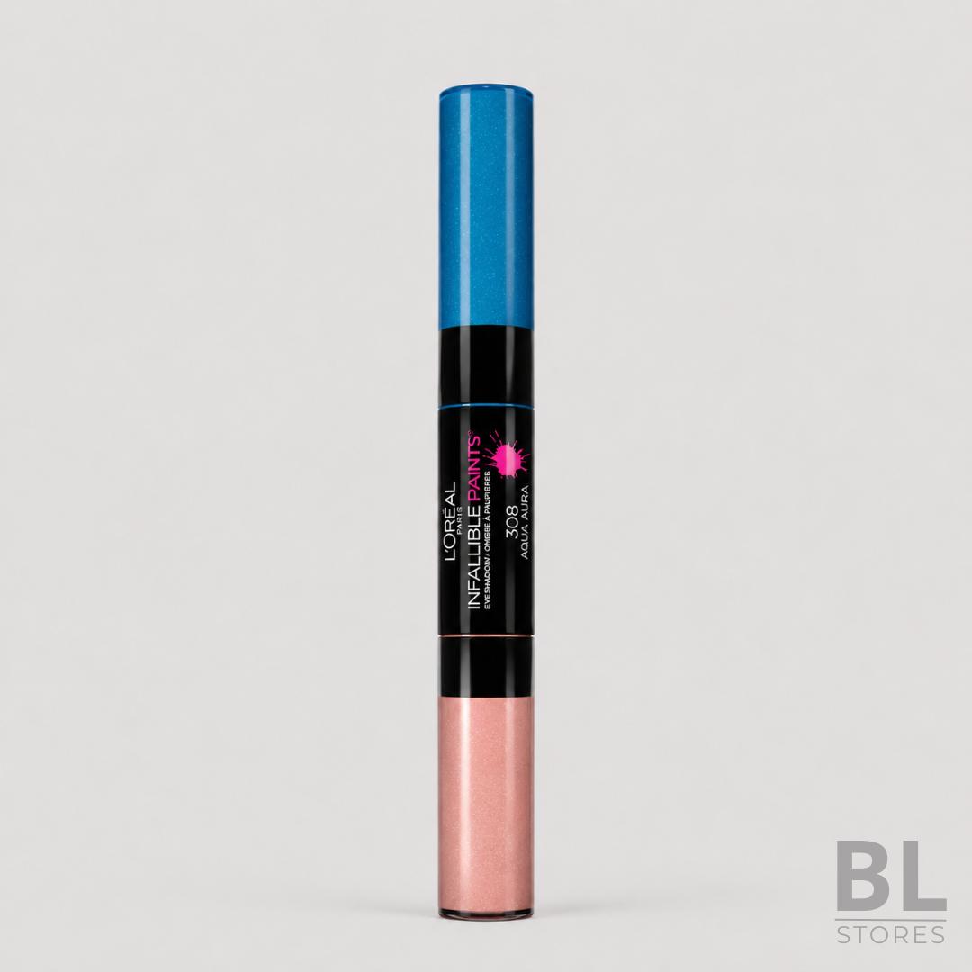 Sombra Líquida L'Oréal Infallible Paints 2 Colores Aqua Aura 308
