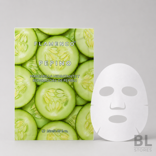 Mascarilla Facial Hidratante y Reparadora de Pepino - Flamenco