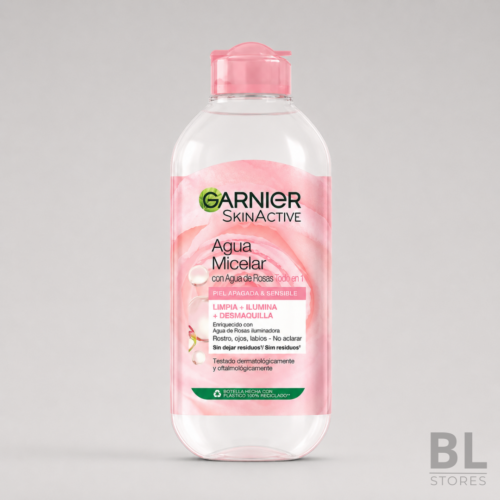 Agua Micelar con Agua de Rosas 400 ml - Garnier