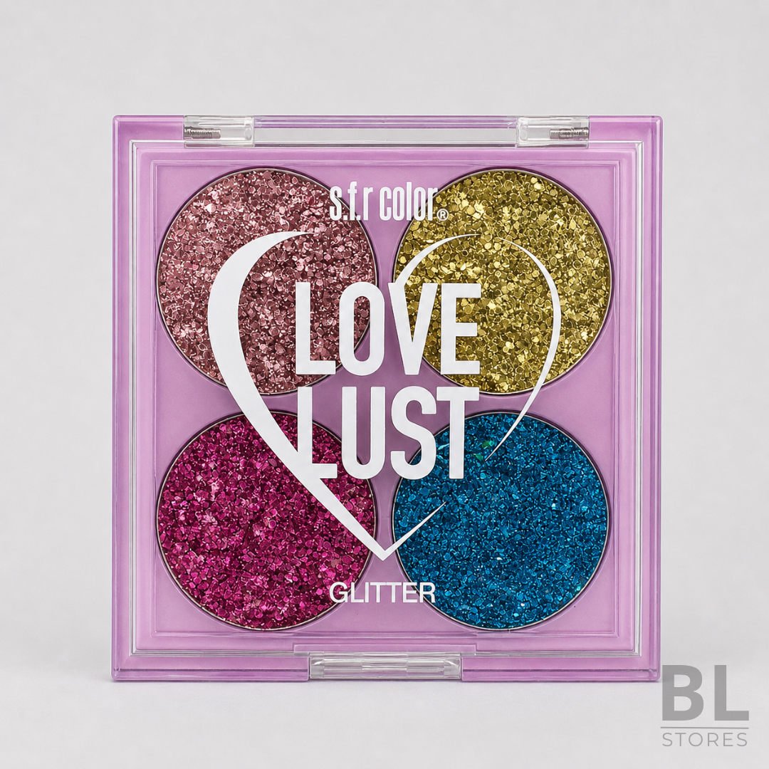 Paleta de Glitter Love Just 4 colores Purple SFR Color