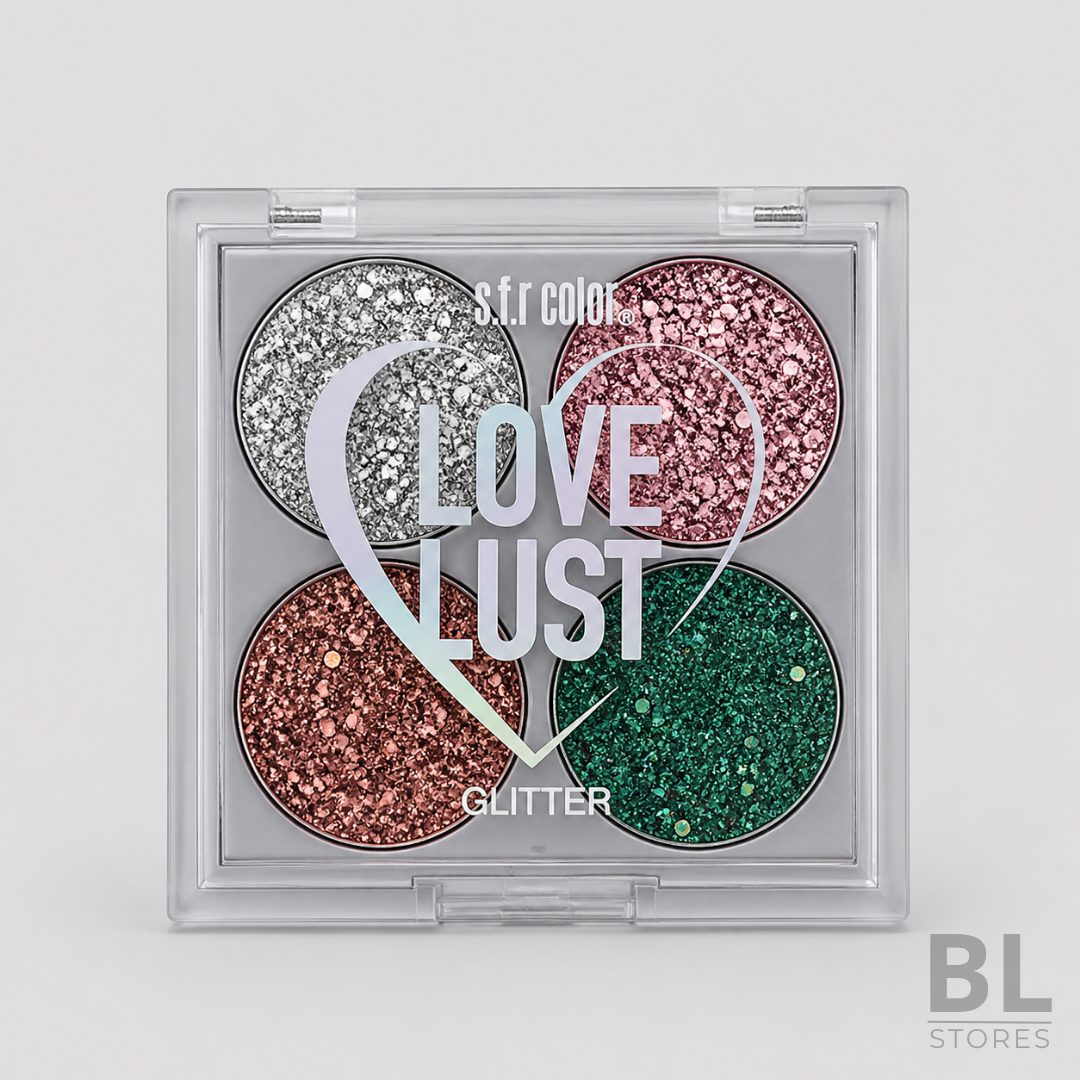 Paleta de Glitter Love Just 4 colores Gray SFR Color