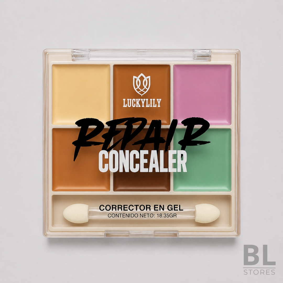 Paleta correctora Repair Concealer 6 tonos Purple Luckylily