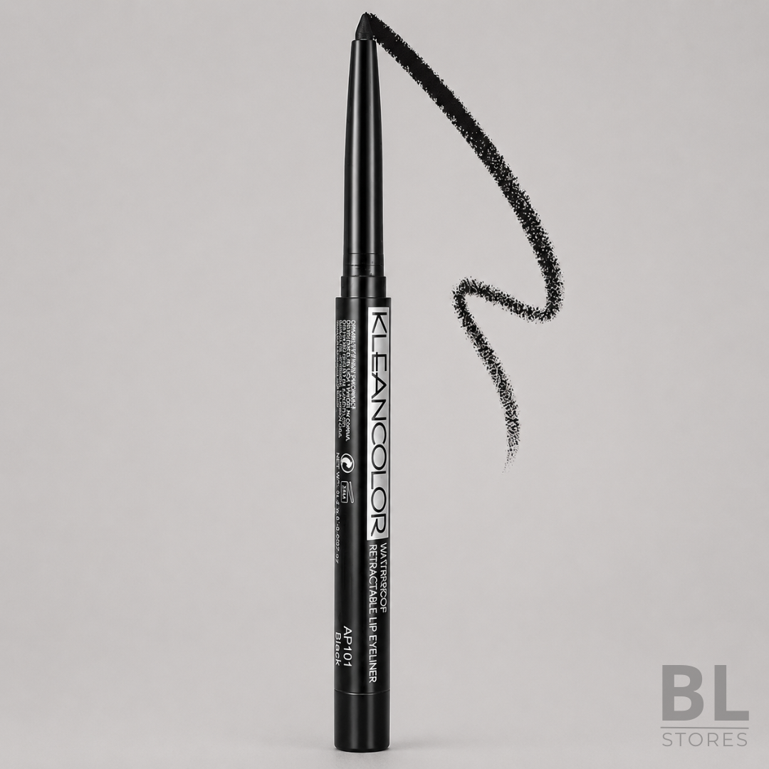 Lápiz Delineador Retráctil Waterproof Negro - Kleancolor