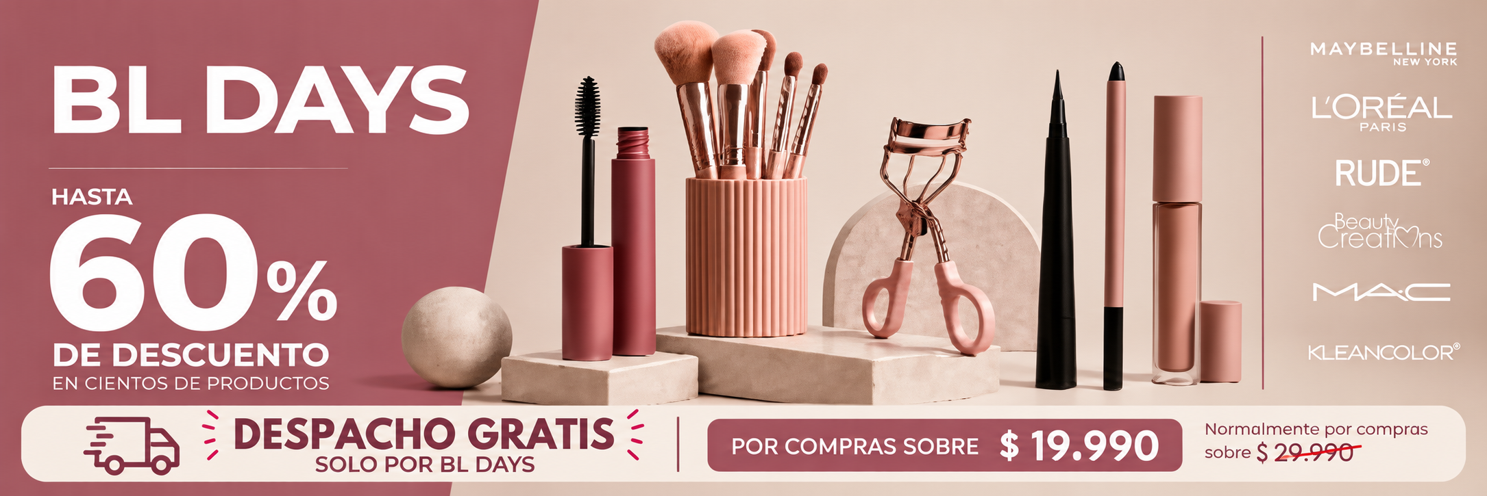 BL Days 2026: hasta 60% de descuento en Maybelline, L'Oréal, MAC, Beauty Creations y más